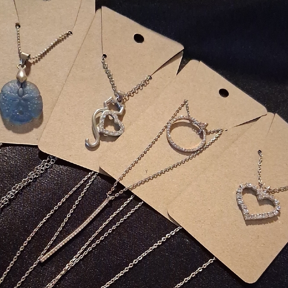 lot of necklaces Jewelry - Dazzling Silver Heart Necklace